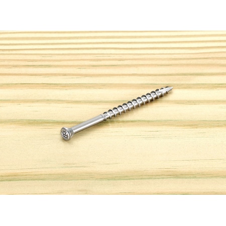 Starborn Deck Screw, #8 x 2-1/2 in, Trim Head, Torx Drive, 2500 PK STXV08250